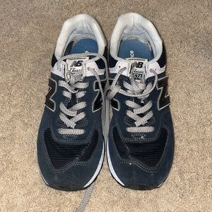 New Balance Women's 574 Core Shoes -  Color: Black/White